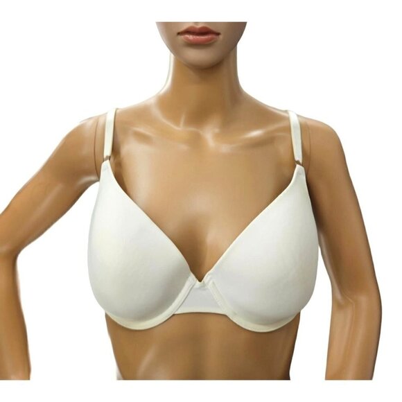 Olga Other - Olga Comfort Perfect Coverage Bra 36C Lined Solid White Underwire Molded 1590SC